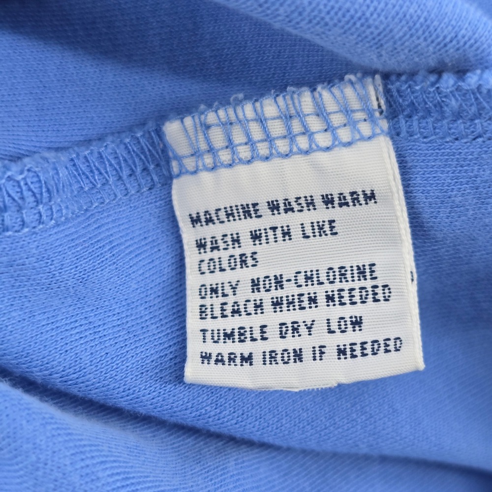Polo Ralph Lauren Polo Shirt Mens Large Blue Yellow Pony Short Sleeve Jersey - Picture 8 of 12